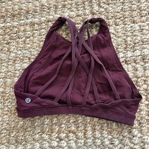 lululemon athletica Strappy Sports Bra - Deep Burgundy